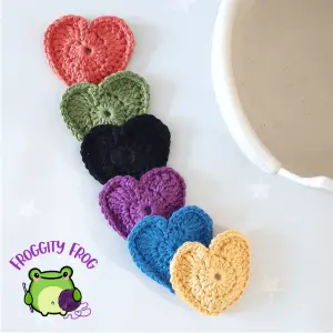 Reuseable Cotton Heart Scrubbies