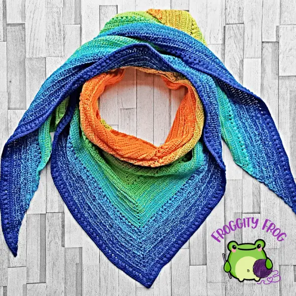 The String Of Pearls Triangular Scarf