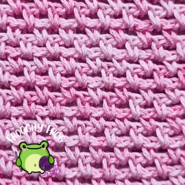 The Moss stitch in a single colour