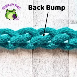 The back bumps of a foundation chain