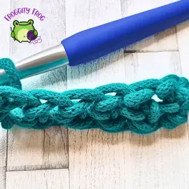 The bottom of your foundation chain when working into the top loop