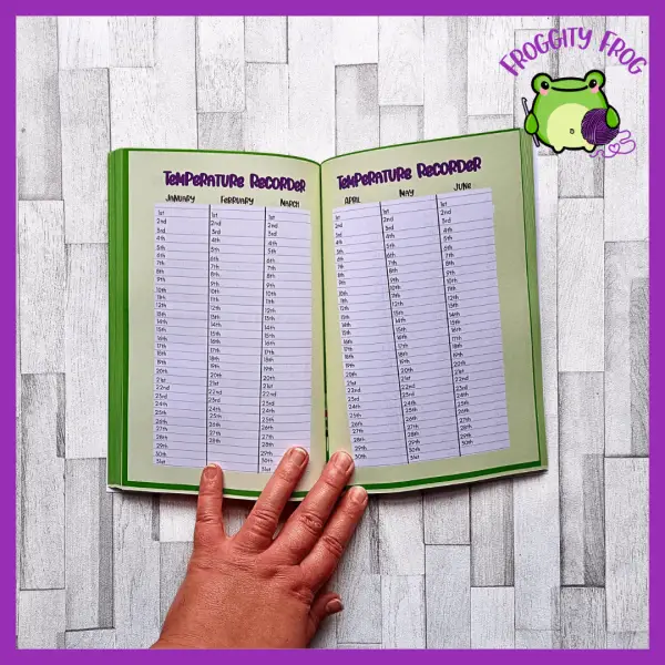 2026 crochet planner temperature blanket tracker