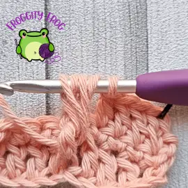 Working around the same post again to make a Falling Leaves stitch