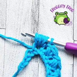 6 loops on your hook to make a Bean stitch