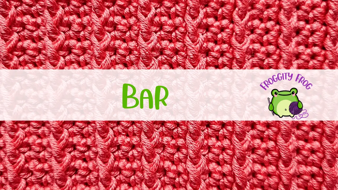 How To Crochet The Bar Stitch