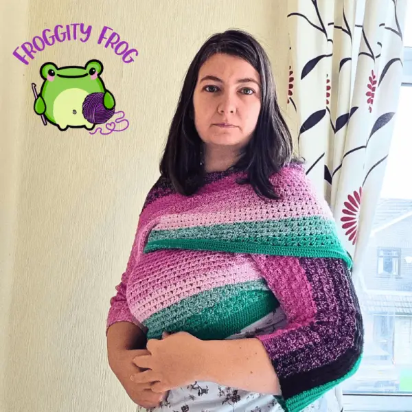The Cherry Blossom Scarf Wrap Crochet Pattern