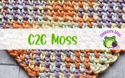 How To Crochet The C2C Moss Stitch