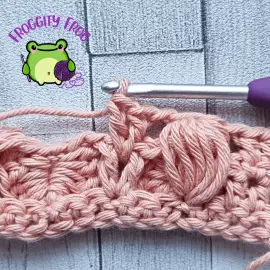 Making your posts in row 4 of the Nest stitch