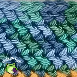 Half Double Herringbone stitch in the round