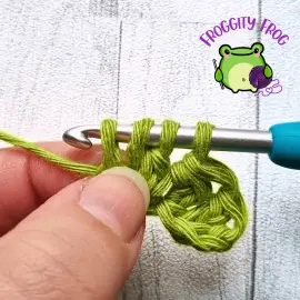 Slst through 3 loops - Annoying stitch