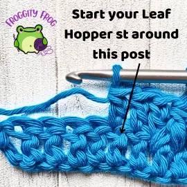 Where to start your Leaf Hopper stitch