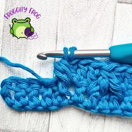 2 loops left on your hook for the Leaf Hooper stitch