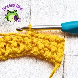 Row 2 of the Aruga stitch