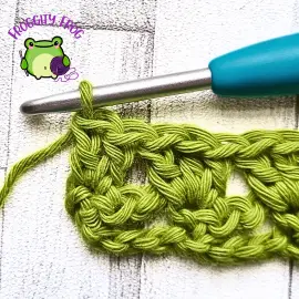The Bird Footprint stitch - end of row 2