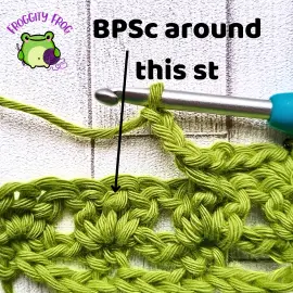 The Bird Footprint stitch - row 3