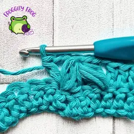 Dc after your cluster - Bobble Flower stitch