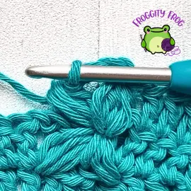 A finished Bobble Flower stitch