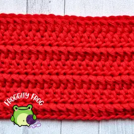 bottom linked double crochet