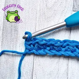 end of row 1 of the Compress stitch