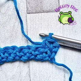 Starting row 2 of the Compress stitch