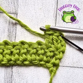 Row 2 of the Floret stitch
