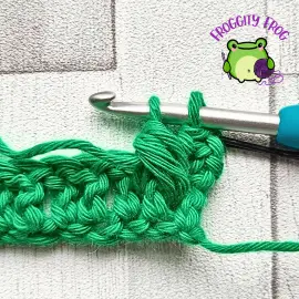Pull through 6 loops - Fondant stitch