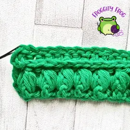 Back of row 2 of the Fondant stitch