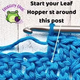 The stitch to start your Leaf Hopper