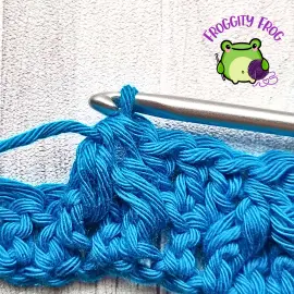 A finished Leaf Hopper stitch