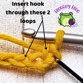 Making a Linked Sc Stitch
