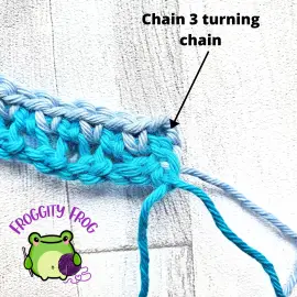 Start of row 2 of the Moss stitch