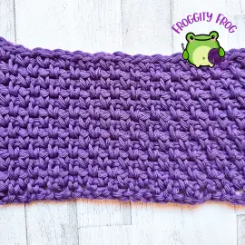The Moss stitch piece