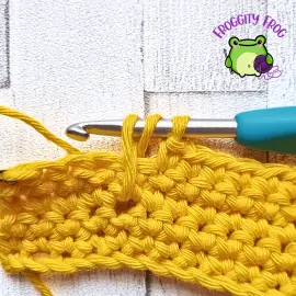 Starting the Raised Pineapple stitch