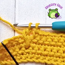 Pull through 2 loops - Raised Pineapple