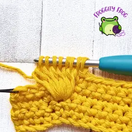 8 loops on your hook - Raised Pineapple