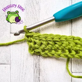 Row 1 of the Treads stitch