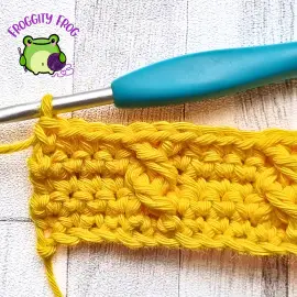 Row 5 of the Twisted Columns stitch