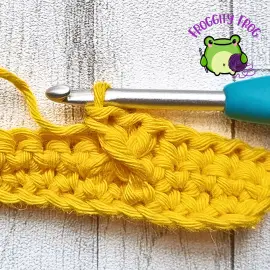 A finished Twisted Columns stitch