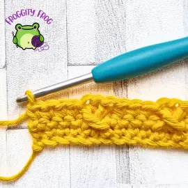 Row 3 of the Twisted Columns stitch