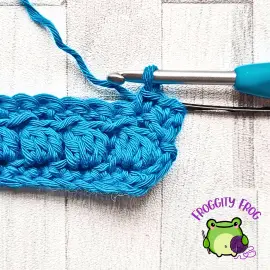 Starting row 5 of the Uneven Gravel stitch