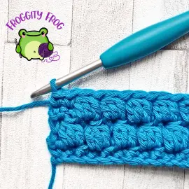 Row 5 of the Uneven Gravel stitch