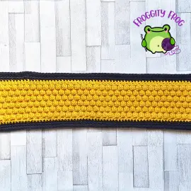 The Uneven Gravel stitch with border