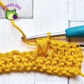 first half of the V Puff stitch
