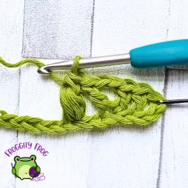 The 1st Puff of the V and Puff stitch
