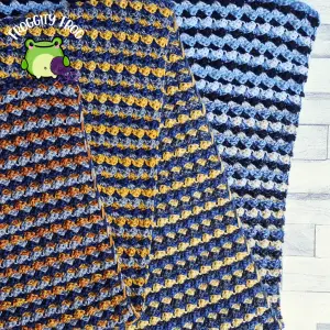 The colour changes within the Cobbled Road blanket