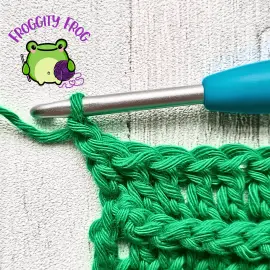 Row 3 of the Corded Ridge stitch