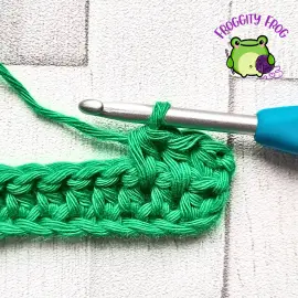Making a Half Double Crochet Spike stitch - Corn stitch
