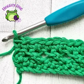 Row 3 of the Crossed Ripple stitch