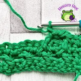 Row 4 of the Crossed Ripple stitch
