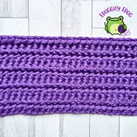The Linked Half Double Crochet piece
